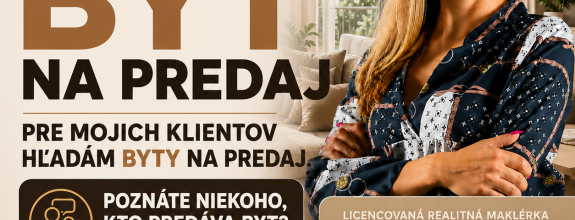 2 izbový byt hľadám/aj 1 izbový a 3 izbový/