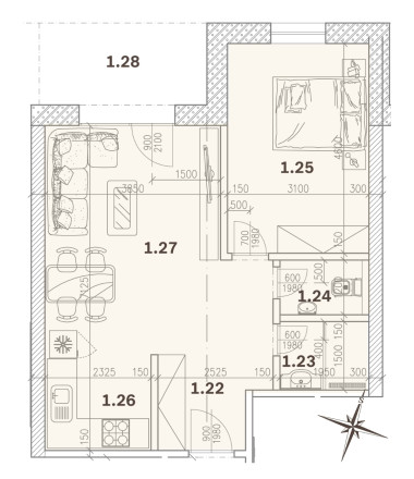 ZNÍŽENIE CENY- PREDAJ: 2i apartmán 57,57m2 pod lyž.vlekom Čierny Balog - fotografia 7